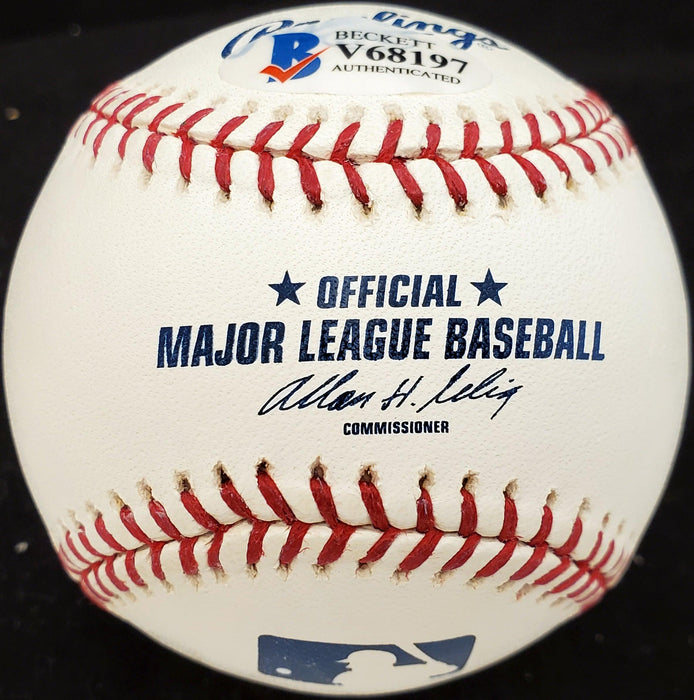 Ozzie Van Brabant Autographed Official MLB Baseball Philadelphia A's Beckett BAS #V68197 - RSA