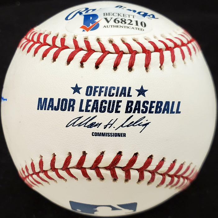 Jim Robertson Autographed Official MLB Baseball Philadelphia A's Beckett BAS #V68210 - RSA