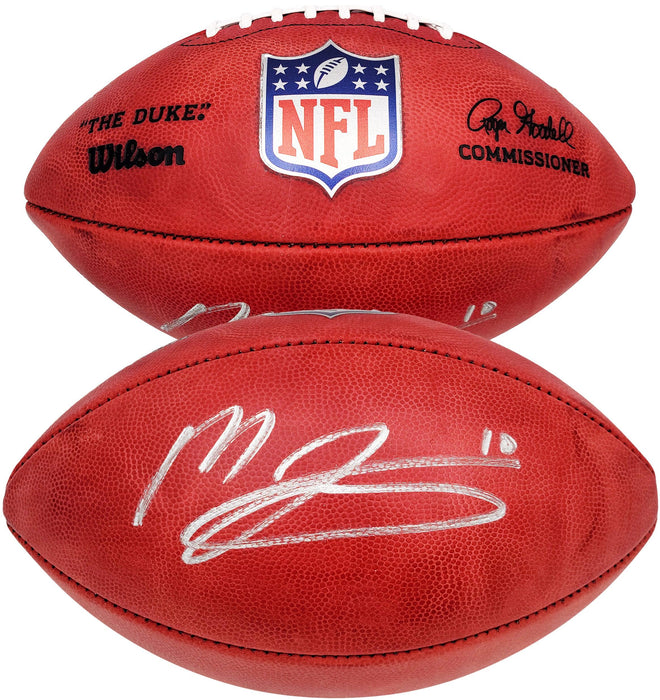 Mac Jones Autographed Official NFL Leather Football New England Patriots Beckett BAS QR Stock #202969 - RSA