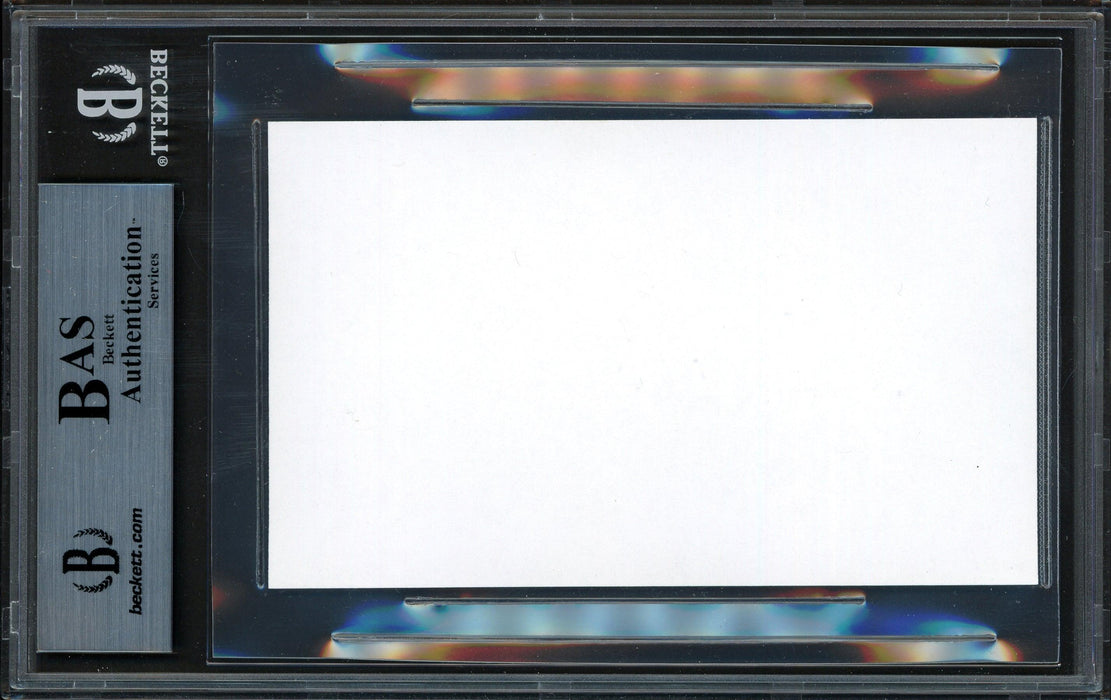 Rod Carew Autographed 3x5 Index Card Minnesota Twins, California Angels Beckett BAS Stock #193463 - RSA