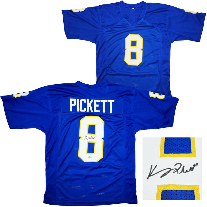 Pittsburgh Panthers Kenny Pickett Autographed Blue Jersey Beckett BAS QR Stock #202978 - RSA