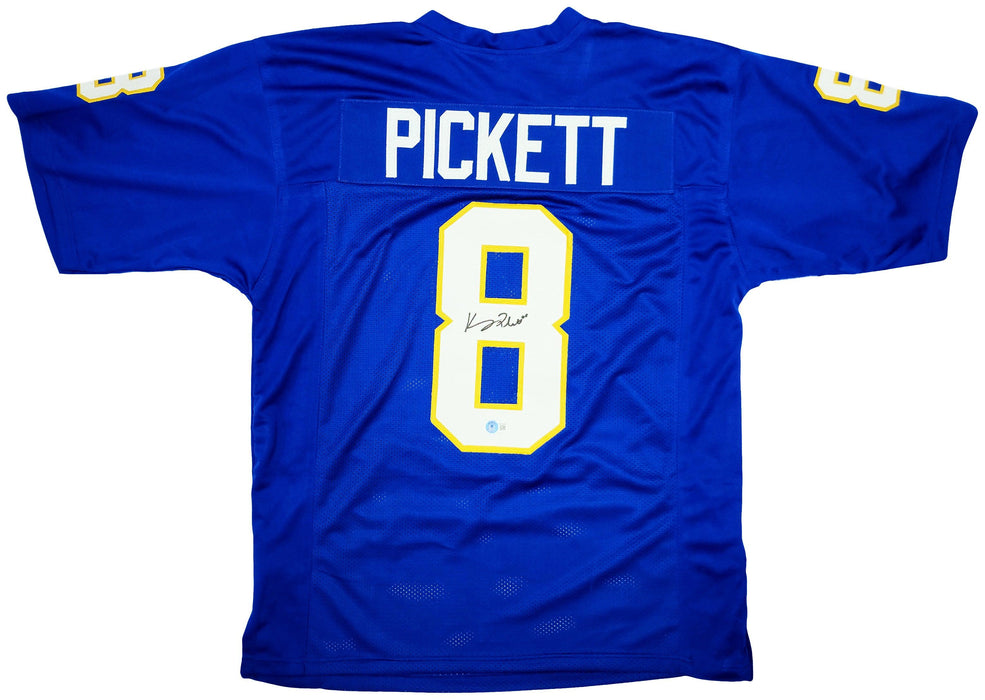 Pittsburgh Panthers Kenny Pickett Autographed Blue Jersey Beckett BAS QR Stock #202978 - RSA