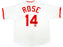 Cincinnati Reds Pete Rose Autographed White Jersey JSA Stock #202354 - RSA