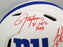 Lawrence Taylor & Saquon Barkley Autographed New York Giants Lunar Eclipse White Full Size Authentic Speed Helmet "NFL ROY" Beckett BAS QR Stock #202990 - RSA