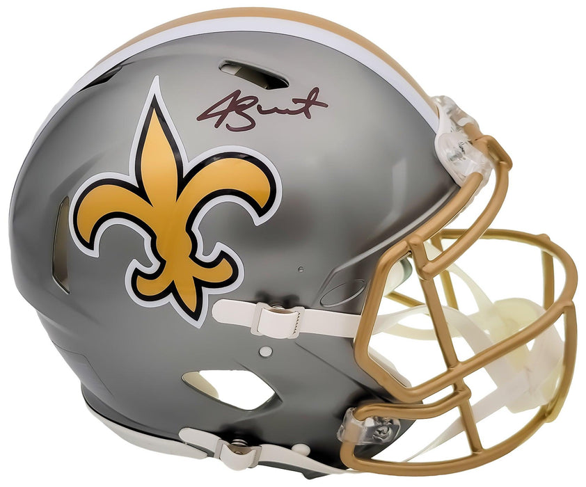 Jameis Winston Autographed New Orleans Saints Flash Gray Full Size Authentic Speed Helmet Beckett BAS QR Stock #202999 - RSA