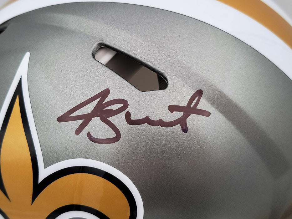 Jameis Winston Autographed New Orleans Saints Flash Gray Full Size Authentic Speed Helmet Beckett BAS QR Stock #202999 - RSA