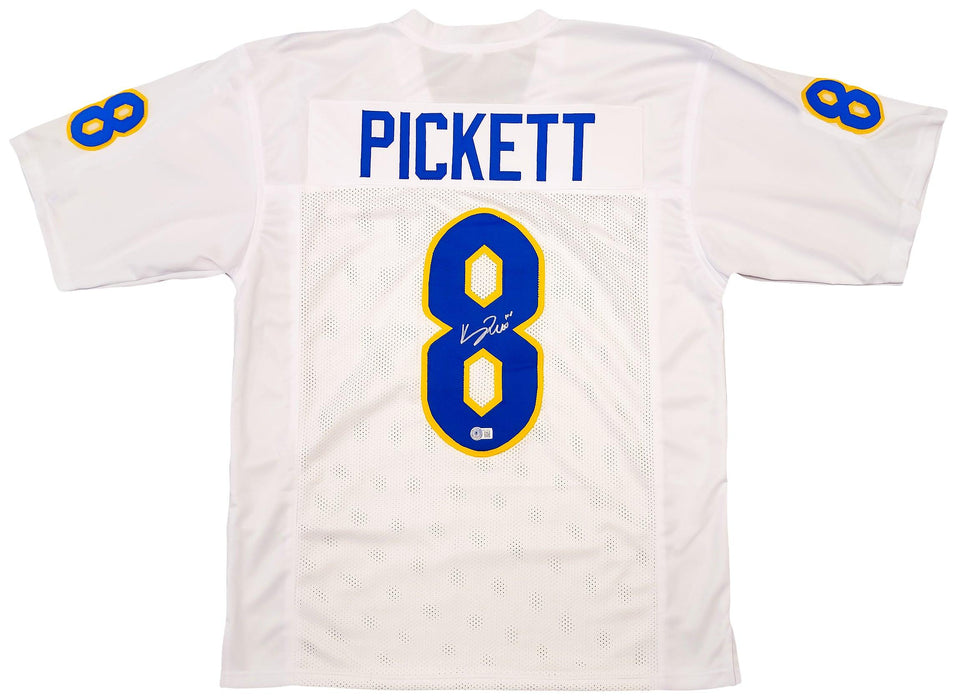 Mil Pittsburgh Panthers Kenny Pickett Autographed White Jersey Beckett BAS QR Stock #202977