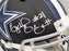 Ezekiel Elliott Autographed Dallas Cowboys Flat Matte Black Full Size Replica Speed Helmet Beckett BAS QR Stock #203005 - RSA