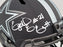 Ezekiel Elliott Autographed Dallas Cowboys Eclipse Black Full Size Replica Speed Helmet Beckett BAS QR Stock #203007 - RSA