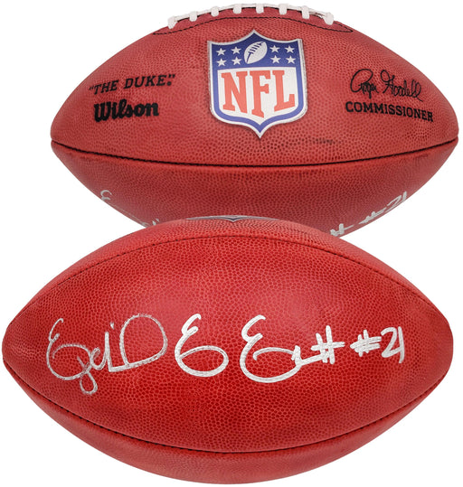 Ezekiel Elliott Autographed Official NFL Leather Football Dallas Cowboys Beckett BAS QR Stock #203012 - RSA
