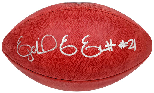 Ezekiel Elliott Autographed Official NFL Leather Football Dallas Cowboys Beckett BAS QR Stock #203012 - RSA