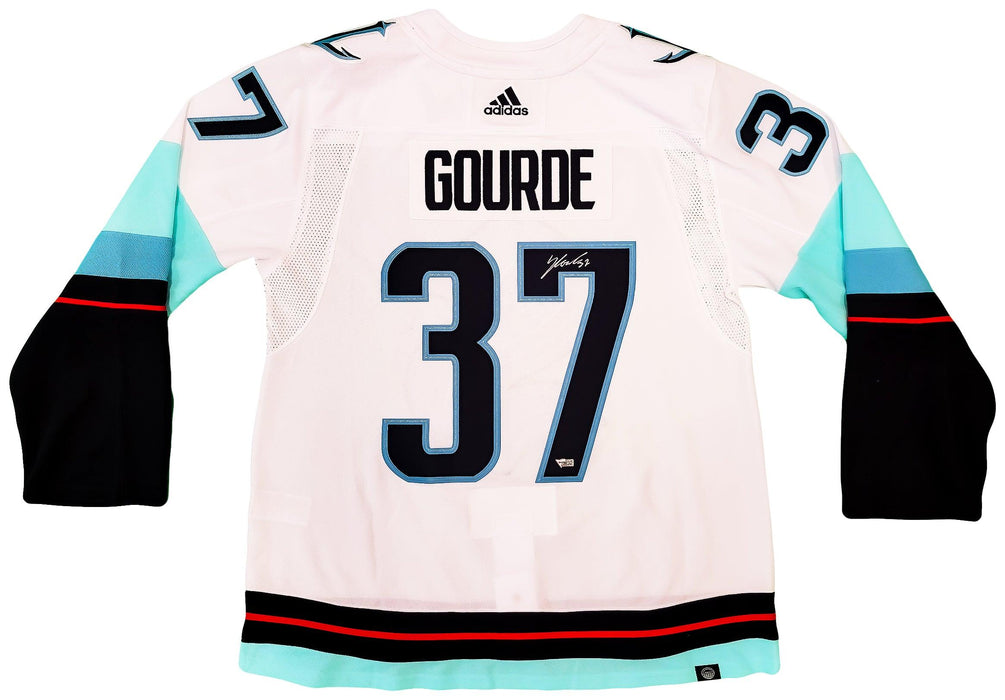 Framed Yanni Gourde Seattle Kraken Autographed White Adidas Authentic  Jersey with Inaugural Season Jersey Patch - Autographed NHL Jerseys at  's Sports Collectibles Store