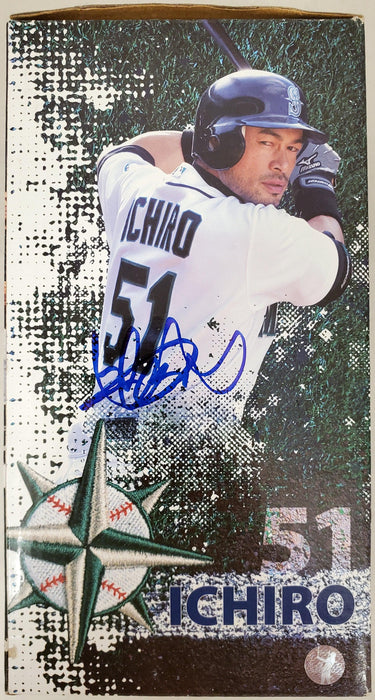 Ichiro Suzuki Autographed 2011 Hit Counter Bobblehead Box Seattle Mariners IS Holo SKU #193663 - RSA