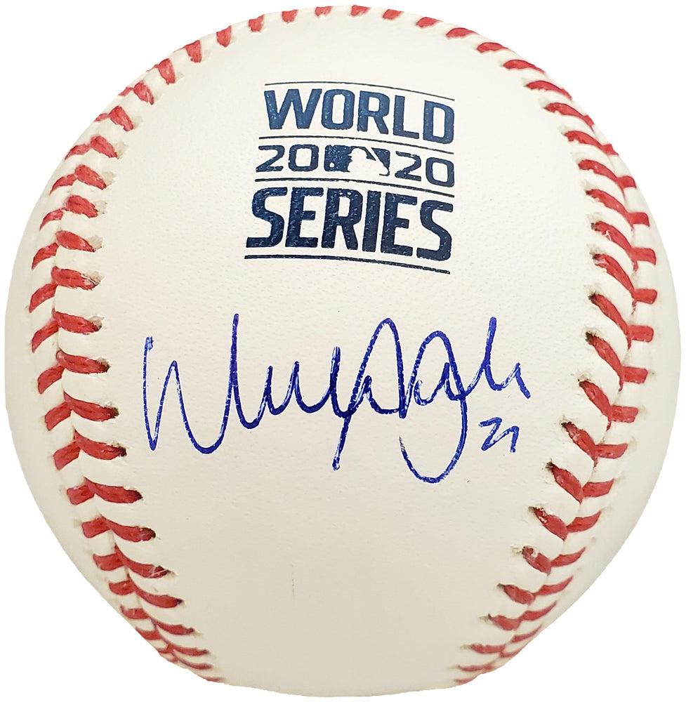 Walker Buehler Autographed Official 2020 World Series Baseball Los Angeles Dodgers Beckett BAS QR Stock #193679 - RSA