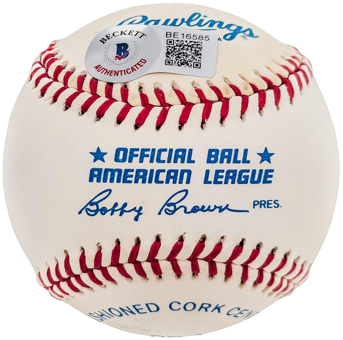 Sam Militello Autographed Official AL Baseball New York Yankees Beckett BAS #BE16585 - RSA