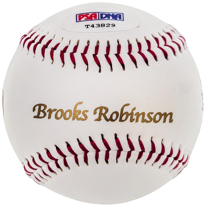 Brooks Robinson Autographed Official Statball Logo Baseball Baltimore Orioles PSA/DNA #T43829 - RSA