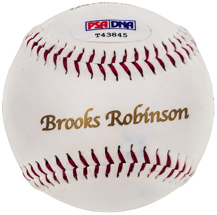 Brooks Robinson Autographed Official Statball Logo Baseball Baltimore Orioles PSA/DNA #T43845 - RSA