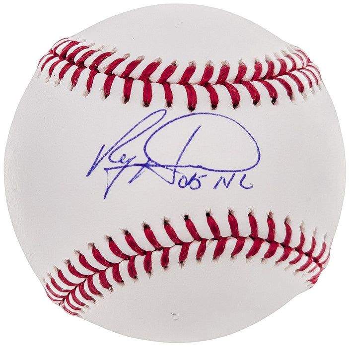 Ryan Howard Autographed Official MLB Baseball Philadelphia Phillies "05 NL" Beckett BAS QR SKU #203386 - RSA