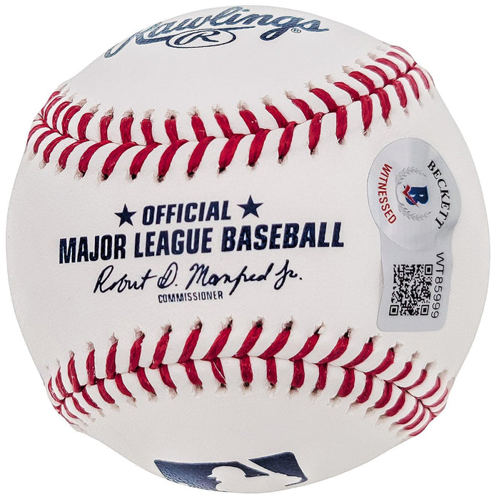 Ryan Howard Autographed Official MLB Baseball Philadelphia Phillies "05 NL" Beckett BAS QR SKU #203386 - RSA