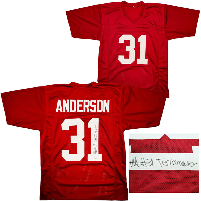 Alabama Crimson Tide Will Anderson Autographed Maroon Jersey "Terminator" Beckett BAS QR Stock #203018 - RSA
