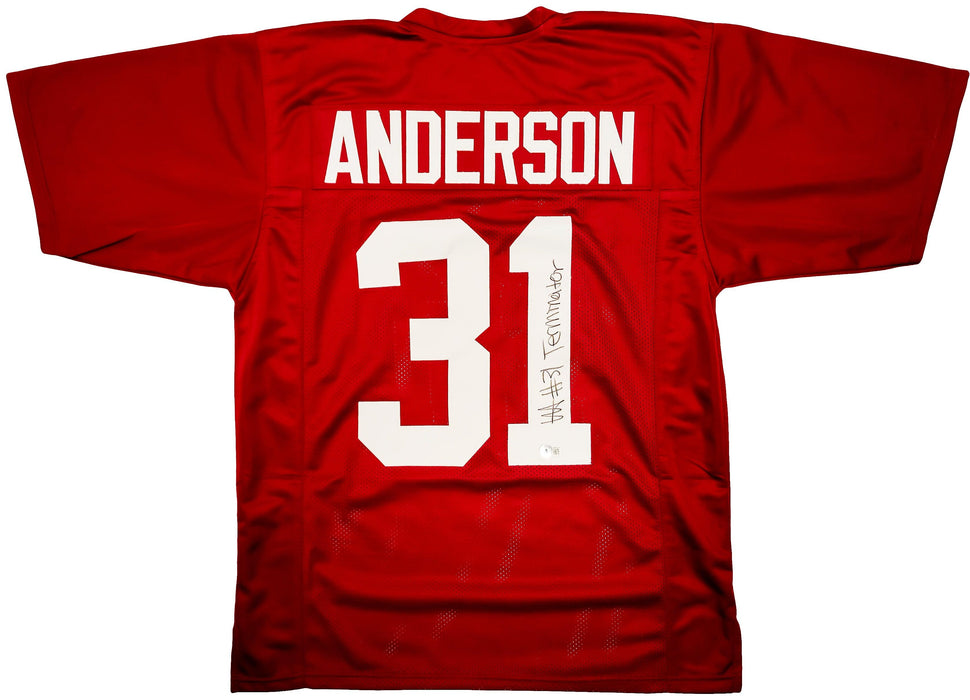Alabama Crimson Tide Will Anderson Autographed Maroon Jersey "Terminator" Beckett BAS QR Stock #203018 - RSA
