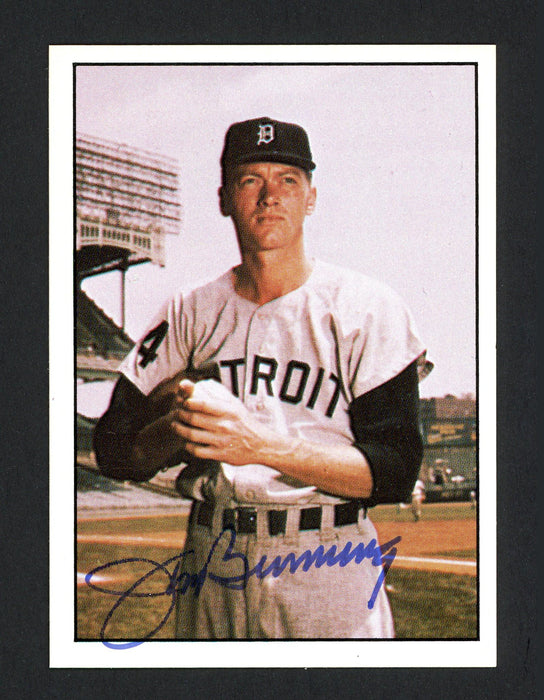 Jim Bunning Autographed 1981 TCMA Card #454 Detroit Tigers SKU #160131 - RSA