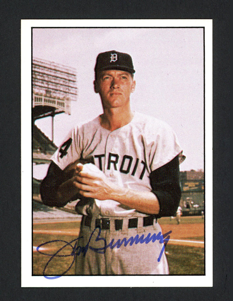 Jim Bunning Autographed 1981 TCMA Card #454 Detroit Tigers SKU #160131 - RSA