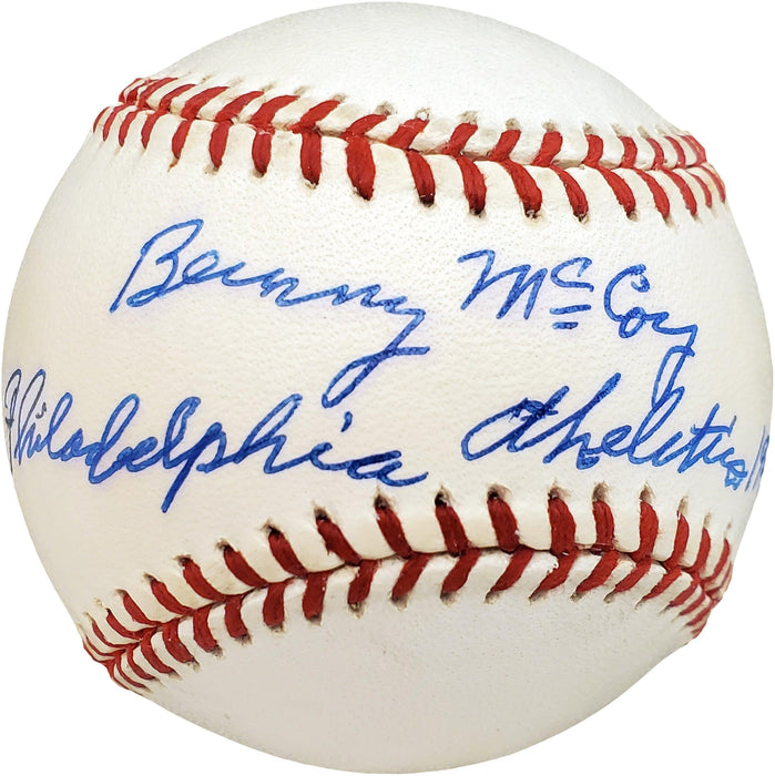Barney McCosky Autographed Official AL Baseball Philadelphia A's "Philadelphia Athletics 1940-1941" Beckett BAS #V68245 - RSA