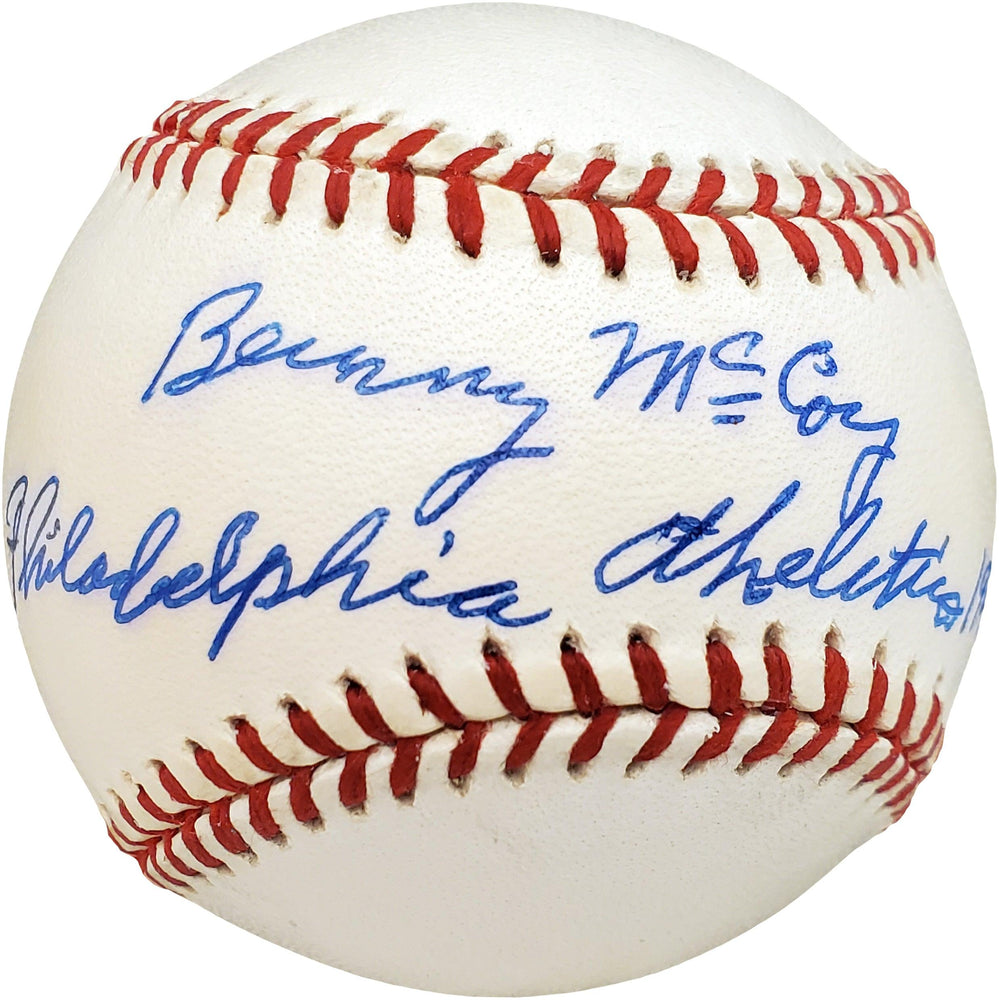 Barney McCosky Autographed Official AL Baseball Philadelphia A's "Philadelphia Athletics 1940-1941" Beckett BAS #V68245 - RSA