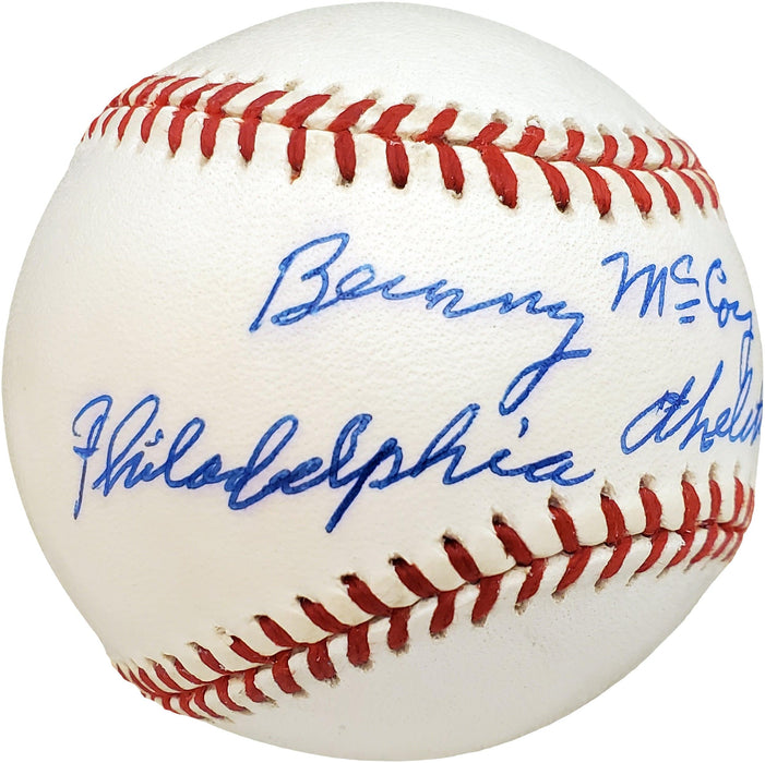 Barney McCosky Autographed Official AL Baseball Philadelphia A's "Philadelphia Athletics 1940-1941" Beckett BAS #V68245 - RSA