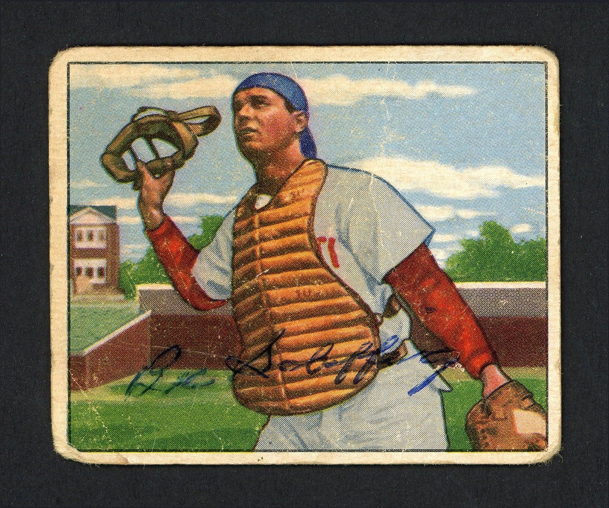 Bob Scheffing Autographed 1950 Bowman Card #168 Cincinnati Reds SKU #164320 - RSA