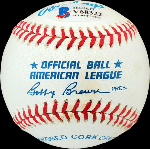 Allie Clark Autographed Official AL Baseball New York Yankees Beckett BAS #V68322 - RSA