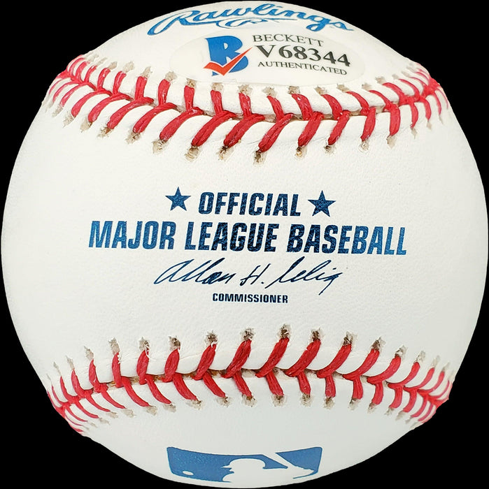 John Van Cuyk Autographed Official MLB Baseball Brooklyn Dodgers Beckett BAS #V68344 - RSA