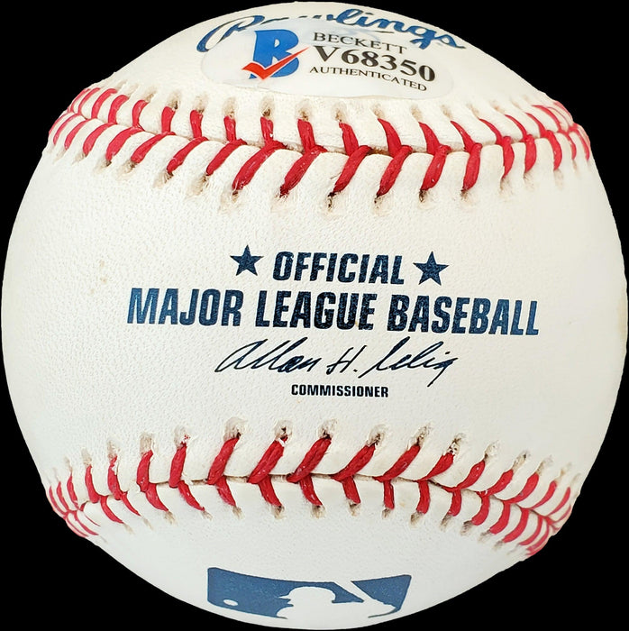 Dick Adams Autographed Official MLB Baseball Philadelphia A's "#6 Phila. A's 1947" Beckett BAS #V68350 - RSA