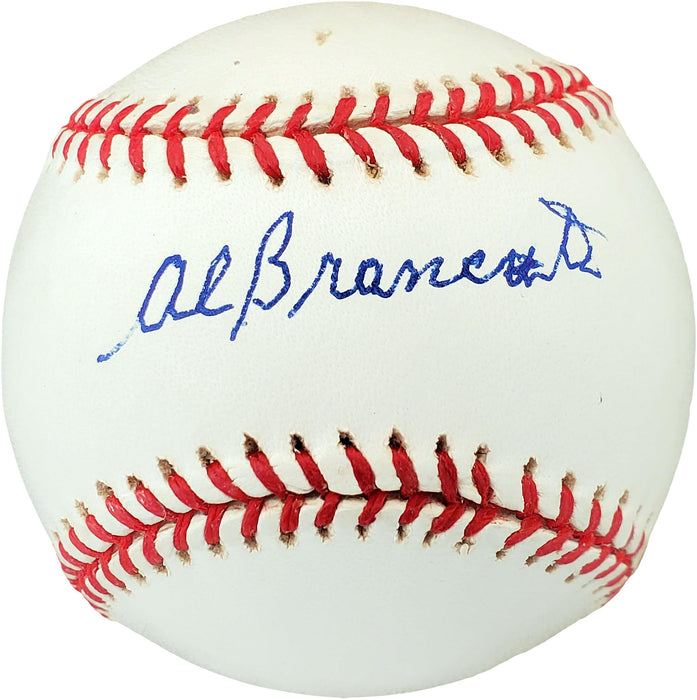 Al Brancato Autographed Official AL Baseball Philadelphia A's Beckett BAS #V68357 - RSA
