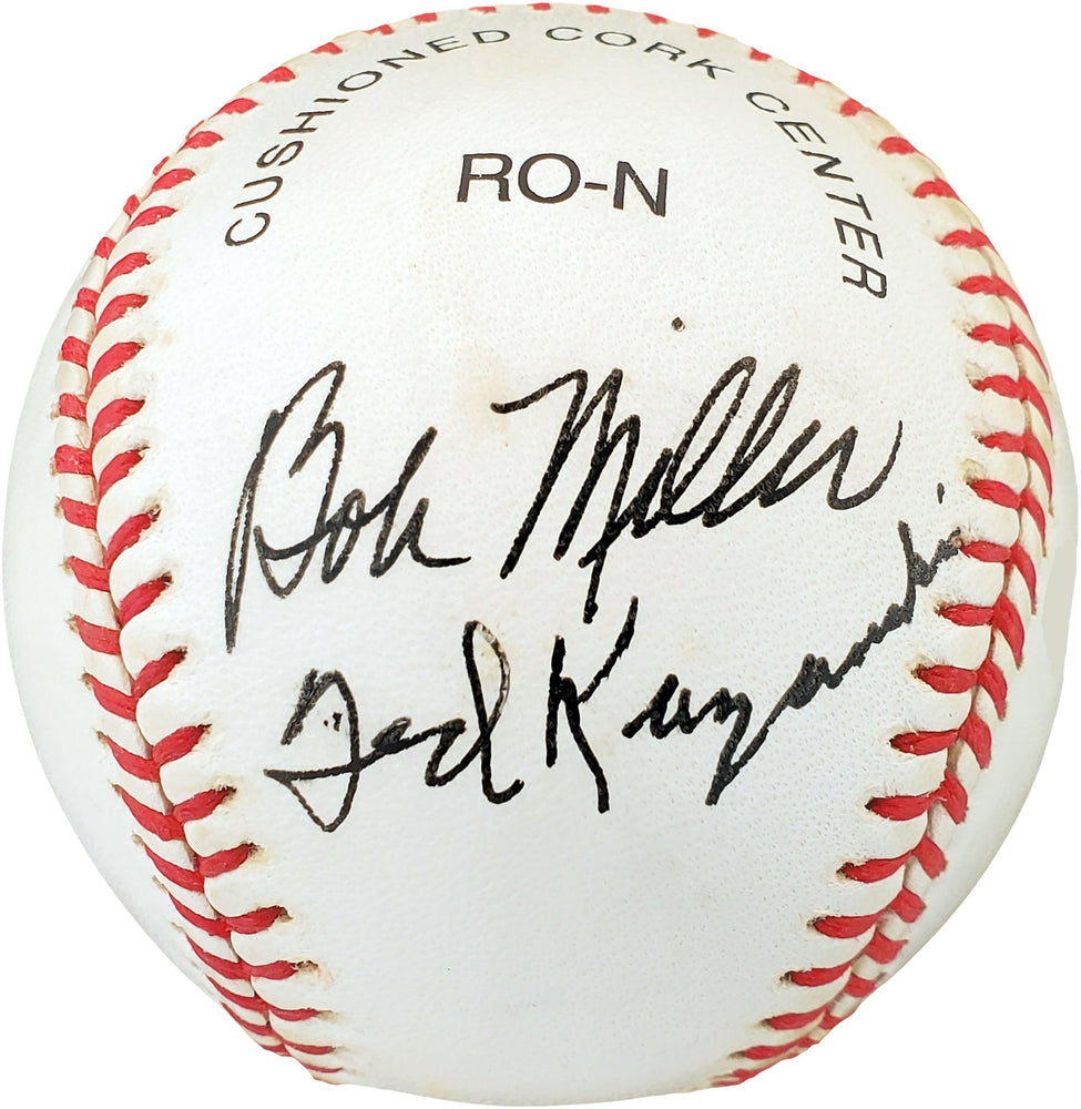 Bob Miller & Ted Kazanski Autographed Official NL Baseball Philadelphia Phillies Beckett BAS #V68361 - RSA