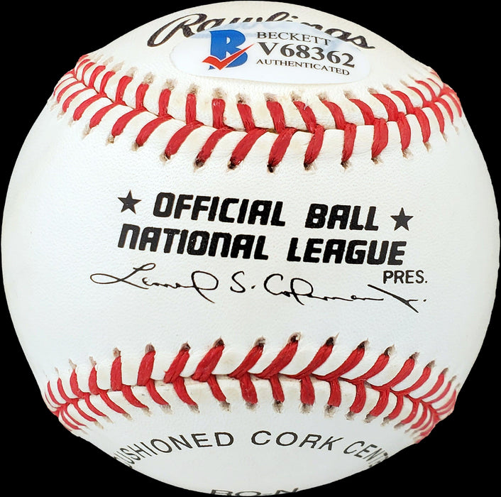 Lou Limmer Autographed Official NL Baseball Philadelphia A's Beckett BAS #V68362 - RSA