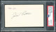 Jim Patton Autographed 3x5 Index Card New York Giants Auto Grade Gem Mint 10 PSA/DNA #84072000 - RSA