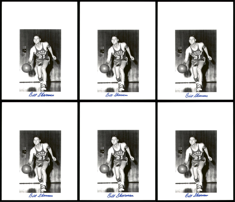 Bill Sharman Autographed 8.5x11 Photo 12 Count Lot Boston Celtics SKU #194009 - RSA