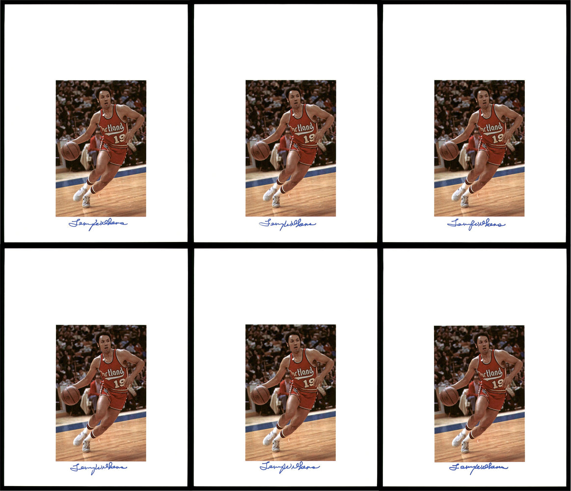 Lenny Wilkens Autographed 8.5x11 Photo 12 Count Lot Portland Blazers SKU #194011 - RSA