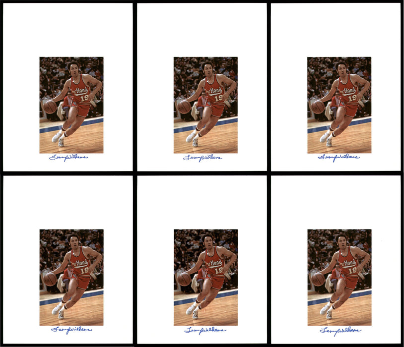 Lenny Wilkens Autographed 8.5x11 Photo 12 Count Lot Portland Blazers SKU #194011 - RSA