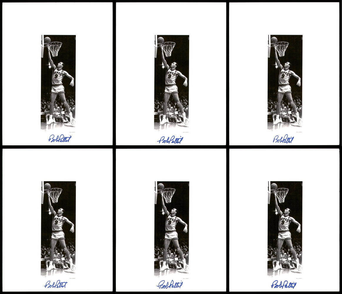 Bob Pettit Autographed 8.5x11 Photo 12 Count Lot Atlanta Hawks SKU #194015 - RSA