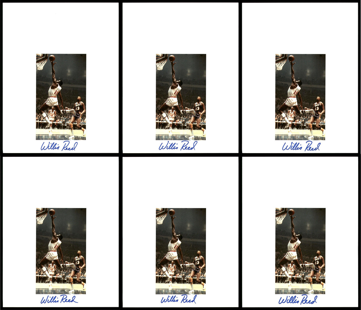 Willis Reed Autographed 8.5x11 Photo 12 Count Lot New York Knicks SKU #194018 - RSA