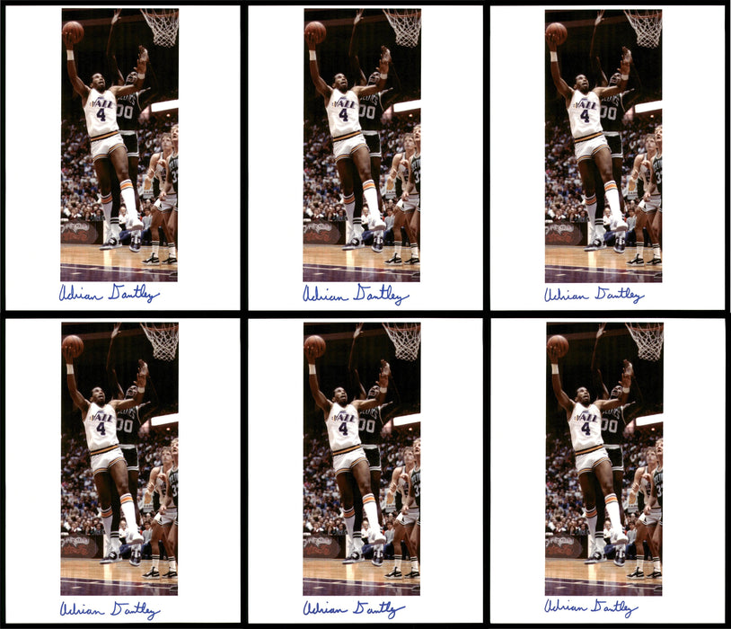 Adrian Dantley Autographed 8.5x11 Photo 12 Count Lot Utah Jazz SKU #194019 - RSA