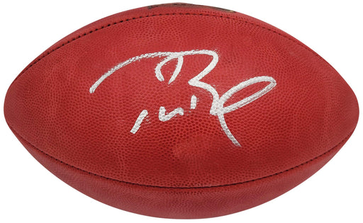 Tom Brady Autographed Official NFL Leather Super Bowl XXXVIII Logo Football Fanatics Holo #AA0104111 - RSA