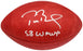 Tom Brady Autographed Official NFL Leather Super Bowl LV Logo Football "SB LV MVP" Fanatics Holo #AA0104060 - RSA