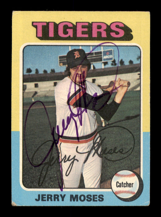Jerry Moses Autographed 1975 Topps Card #271 Detroit Tigers SKU #203929 - RSA