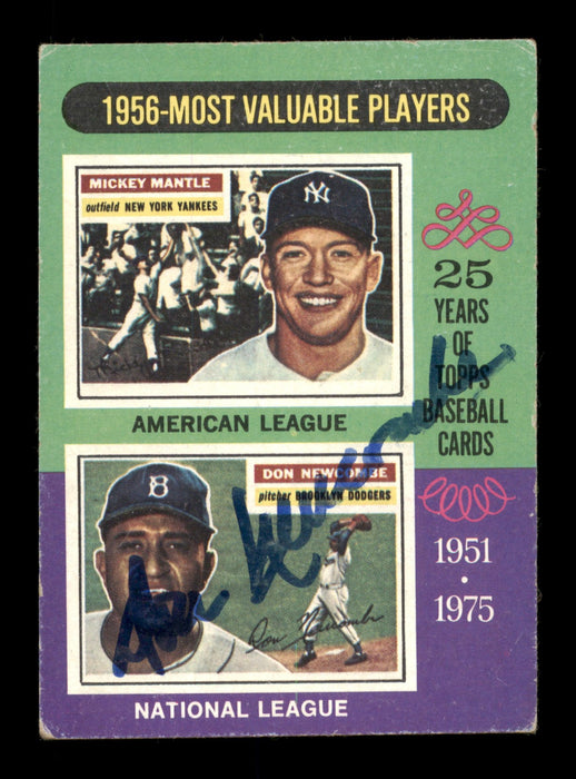 Don Newcombe Autographed 1975 Topps Card #194 Brooklyn Dodgers SKU #203931 - RSA
