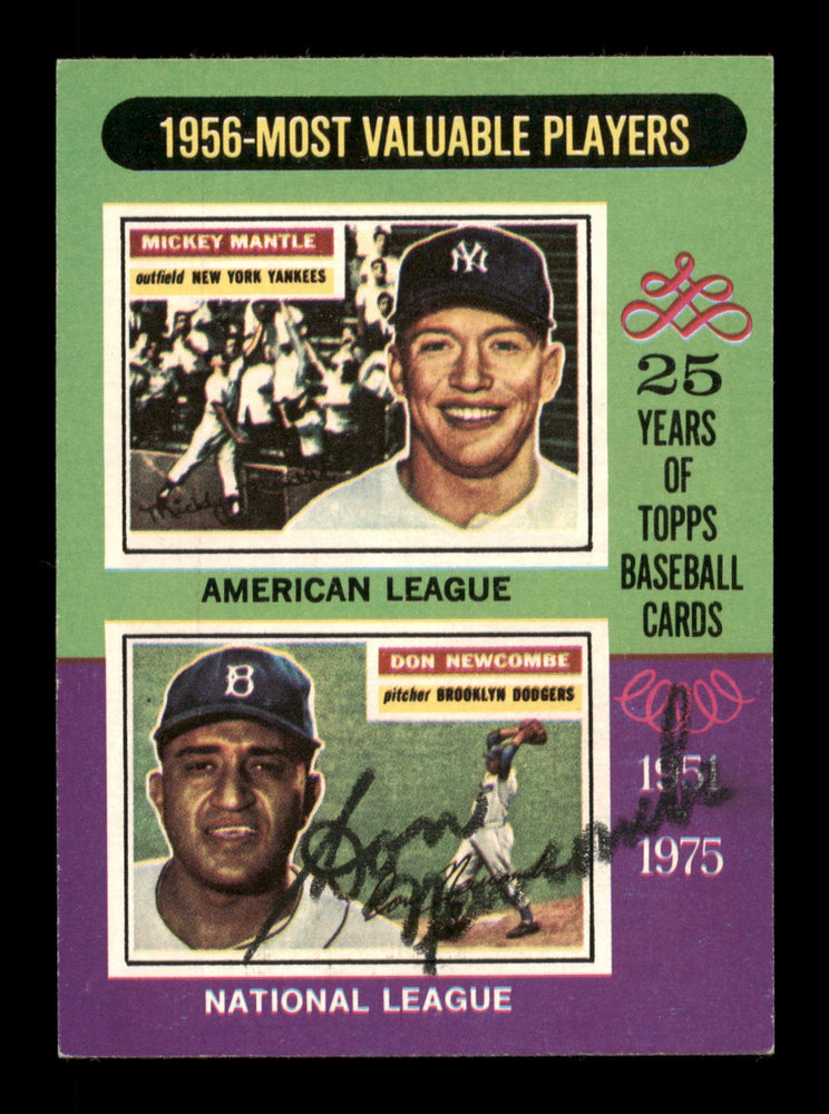 Don Newcombe Autographed 1975 Topps Card #194 Brooklyn Dodgers SKU #203932 - RSA