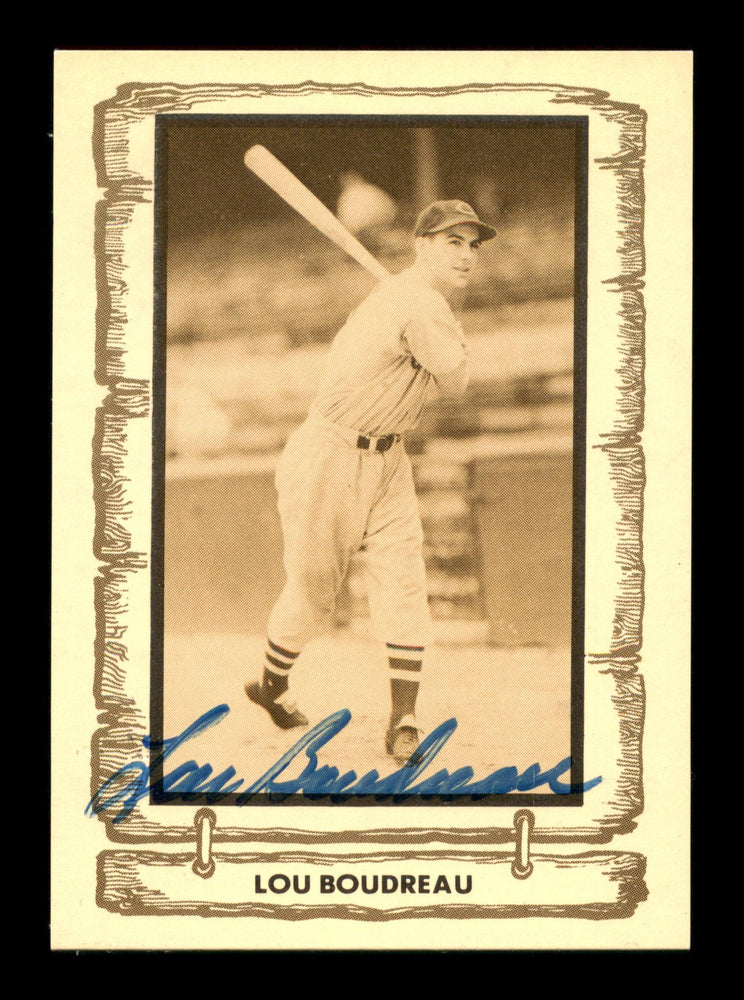 Lou Boudreau Autographed 1982 Pacific Card #79 Cleveland Indians SKU #204024 - RSA